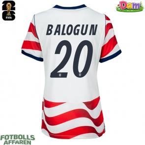 Förenta stater Folarin Balogun #20 Hemmatröja Kvinnor VM 2026 Kortärmad